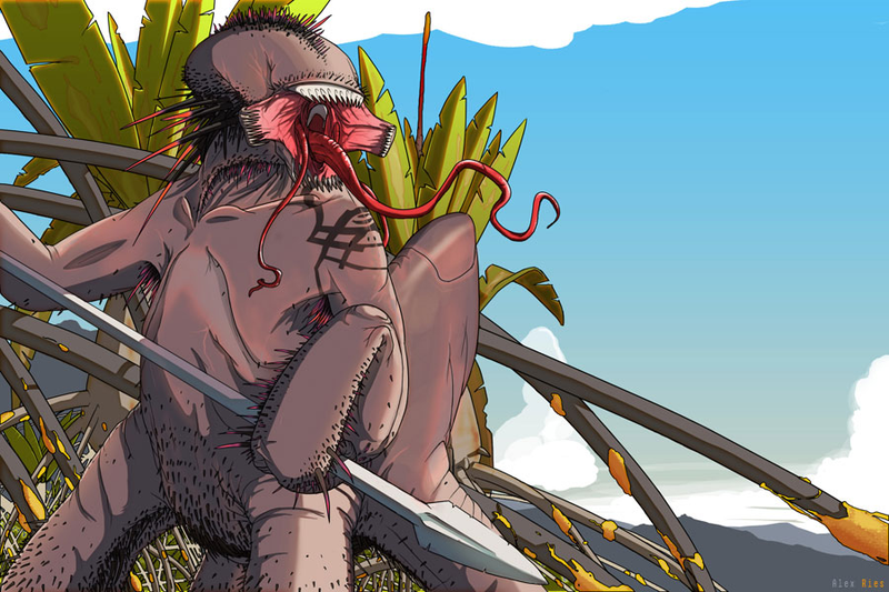 Illustration for article titled Only one artist dares to capture alien creatures in their natural habitat